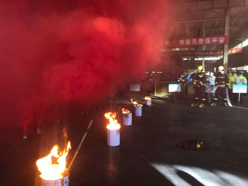 青島瑞普特參加生產安全應急消防演練